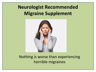 Eliminate Your Migraine Suffering