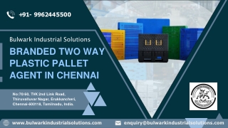 Branded Two Way Plastic Pallet Agent in Madurai