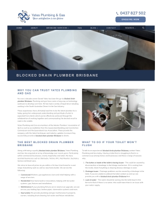 Blocked Drain Plumber Brisbane
