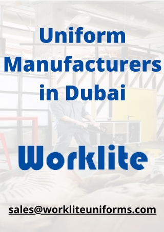 Uniform Manufacturers in Dubai