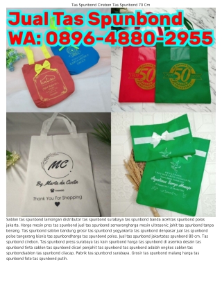 Ô89Ϭ·ㄐ88Ô·2955 (WA) Tas Spunbond Hijau Latar Belakang Tas Spunbond
