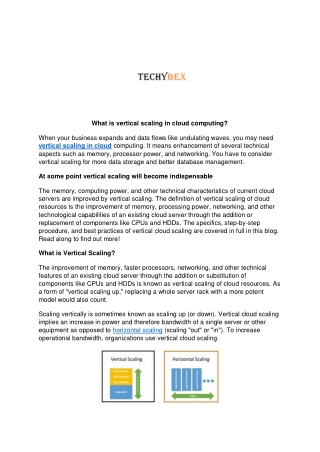 What is vertical scaling in cloud computing