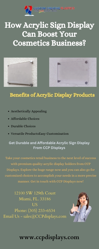 CCP Displays Offers Wallmount Signholders that are Beautifully Polished