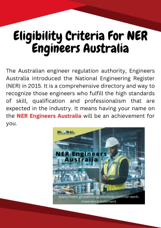 Eligibility Criteria For NER Engineers Australia (1)