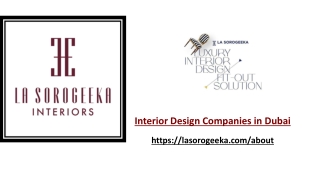 Interior Design Companies in Dubai