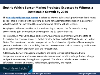 Electric Vehicle Sensor Market