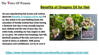 Benefits of Oregano Oil for Hair