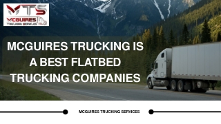 Box Truck Services - McGuires Trucking Services