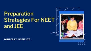Enrol With whiteRay Institute's Regular Course For NEET