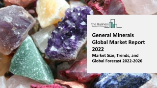 General Minerals Industry Analysis, Size, Share, Trends, Growth And Forecasts