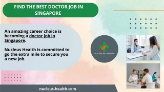 Best Doctor Job In Singapore