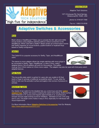 Adaptive Switches & Accessories