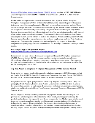 Integrated Workplace Management (IWMS) Systems Market