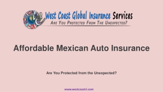 Affordable Mexican Auto Insurance