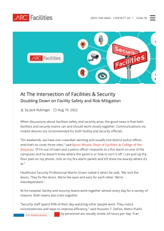 The Intersection of Facilities & Security
