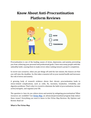 Know About Anti-Procrastination Platform Reviews