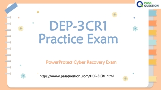 DELL EMC DEP-3CR1 Practice Test Questions