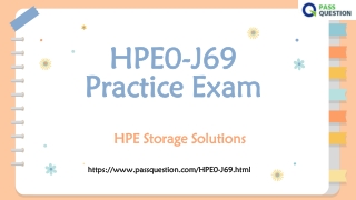 HPE Storage Solutions HPE0-J69 Practice Test Questions