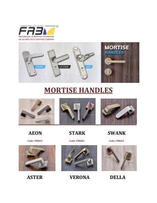 MORTISE HANDLES