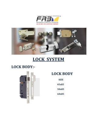 LOCK  SYSTEM