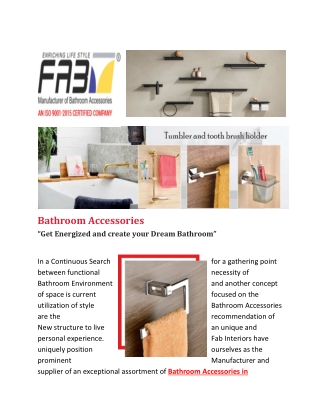 Bathroom Accessories