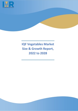 IQF Vegetables market