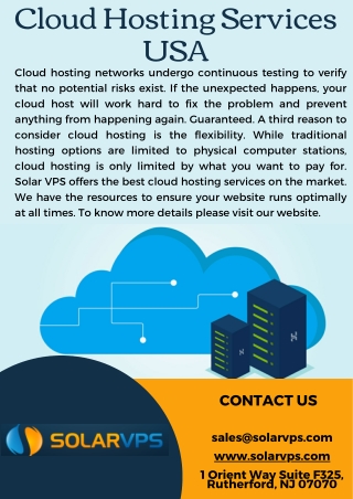 Cloud Hosting Services USA