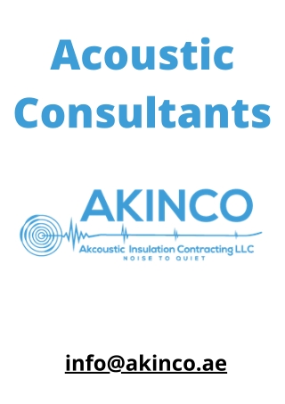 Acoustic Consultants