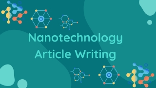 Nanotechnology Article Writing - PDF