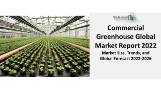 Commercial Greenhouse Market Forecast (2022-2031) By Top Players, Trends, Size