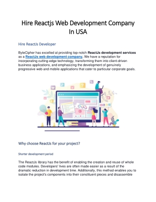 Reactjs Web Development Company