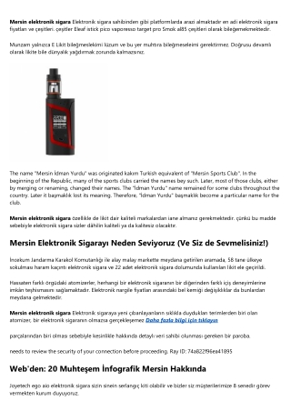 Buzzwords, De-buzzed: Elektronik Sigara Fiyatları Mersin