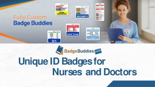 Custom Badge Printing for Doctors and Nurses