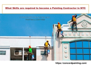 What Skills are required to become a Painting Contractor in NYC