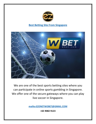 Best Betting Site From Singapore  EZ12BET