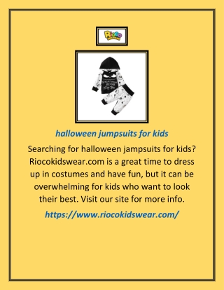 halloween jumpsuits for kids