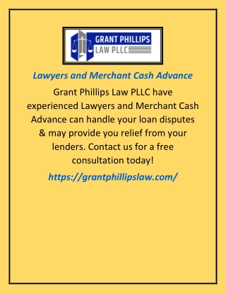 Lawyers and Merchant Cash Advance