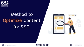 Methods to Optimize Content for SEO