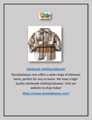 wholesale clothing kidswear 3.3