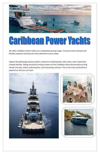 Caribbean Power Yachts