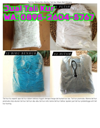 Ô8ᑫ5~ᒿ6ÔԿ~5ᜪ6ᜪ (WA) Tali Kur Biru Dongker Tali Kur Kuning Pramuka