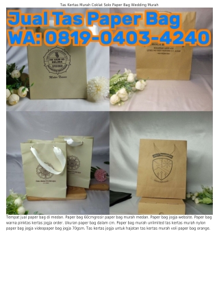 08lᑫ~0ㄐ0З~ㄐ2ㄐ0 (WA) Paper Bag Lucu Jual Paper Bag 15 X 15