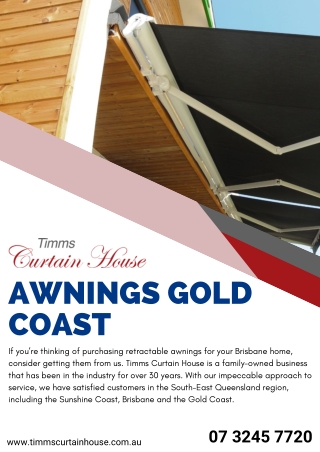Awnings Gold Coast
