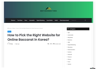 Online Baccarat in Korea | Online strip blackjack in korea