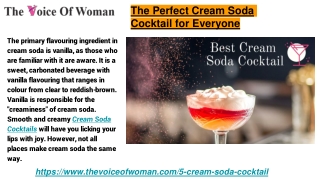 The Perfect Cream Soda Cocktail for Everyone