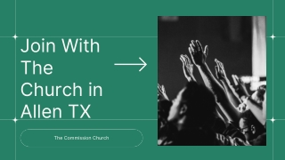 Join With The Church in Allen TX