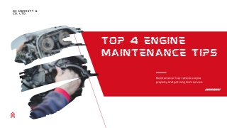 Top 4 Engine Maintenance Tips