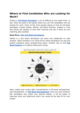 Where to Find Candidates Who are Looking for Work_