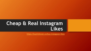 Cheap & Real Instagram Likes