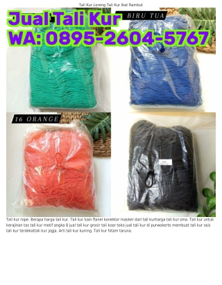 08ᑫ5.2Ϭ0ㄐ.5ᜪϬᜪ (WA) Kerajinan Dari Tali Kur Selain Tas Harga Tali Kur Putih